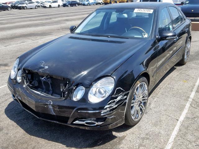 WDBUF56X77B069508 - 2007 MERCEDES-BENZ E350 BLACK photo 2