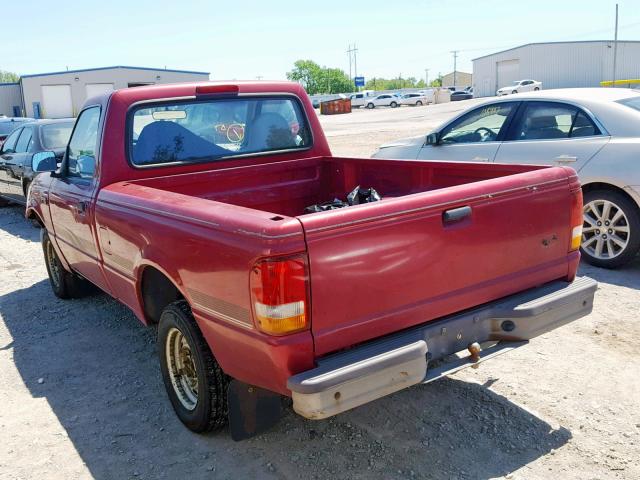 1FTCR10A8TTA38709 - 1996 FORD RANGER RED photo 3