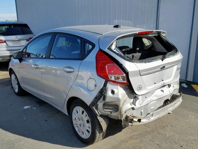 3FADP4TJ5EM186945 - 2014 FORD FIESTA S SILVER photo 3