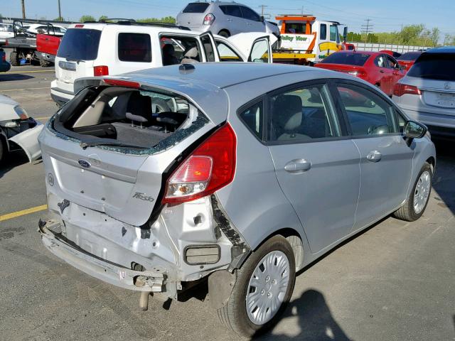 3FADP4TJ5EM186945 - 2014 FORD FIESTA S SILVER photo 4