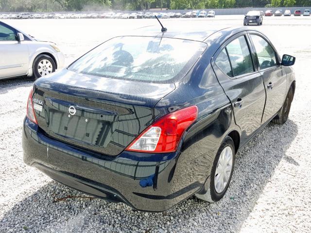 3N1CN7AP0HL858525 - 2017 NISSAN VERSA S BLACK photo 4