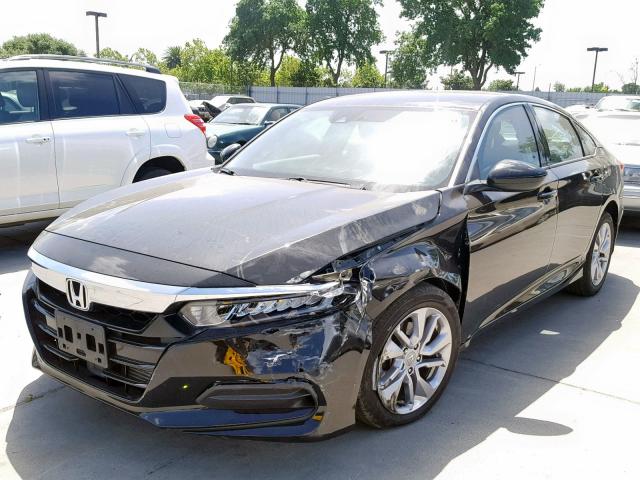 1HGCV1F13JA023466 - 2018 HONDA ACCORD LX BLACK photo 2