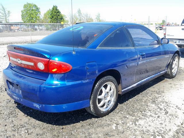 1G1JH12F237334653 - 2003 CHEVROLET CAVALIER L BLUE photo 4