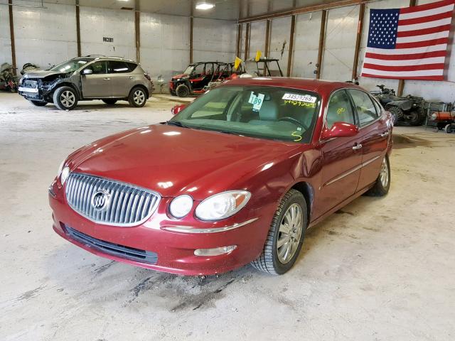 2G4WD582X81179774 - 2008 BUICK LACROSSE C MAROON photo 2