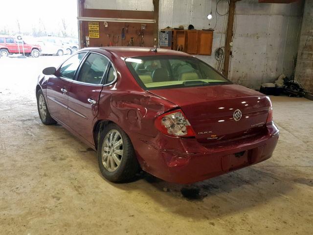 2G4WD582X81179774 - 2008 BUICK LACROSSE C MAROON photo 3