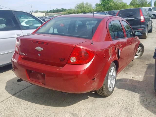 1G1AF5F58A7107169 - 2010 CHEVROLET COBALT 2LT RED photo 4