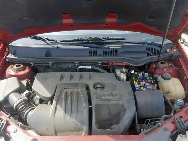 1G1AF5F58A7107169 - 2010 CHEVROLET COBALT 2LT RED photo 7