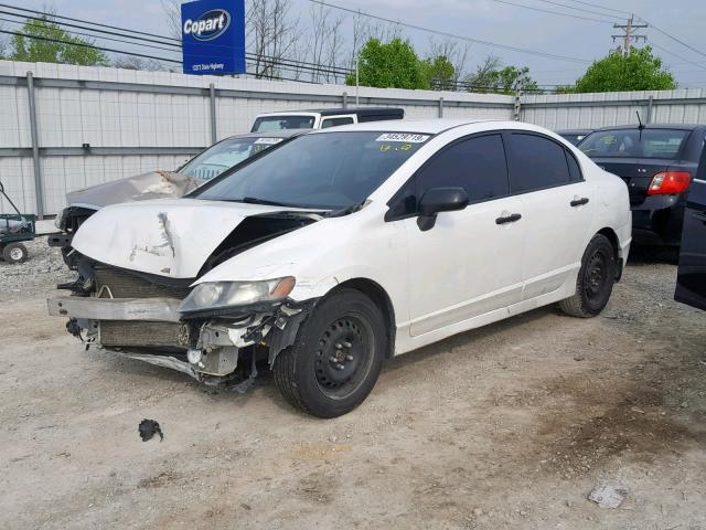 2HGFA1F31AH507924 - 2010 HONDA CIVIC VP WHITE photo 2