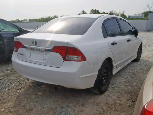 2HGFA1F31AH507924 - 2010 HONDA CIVIC VP WHITE photo 4