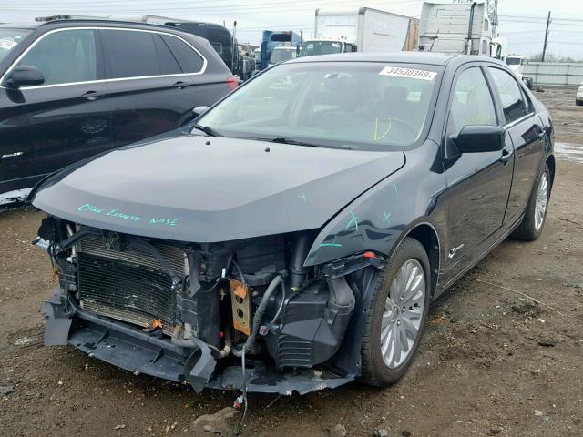 3FADP0L34AR304782 - 2010 FORD FUSION HYB BLACK photo 2