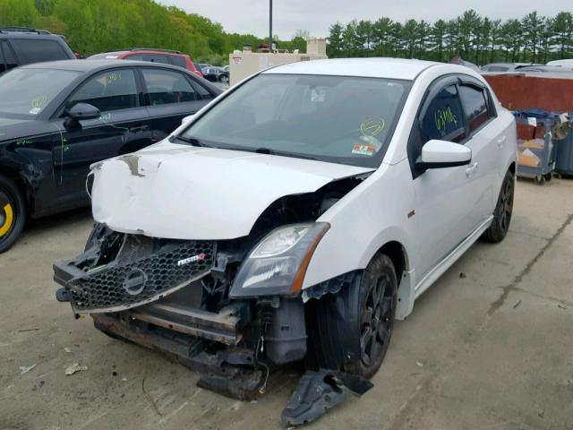 3N1AB6AP0BL637475 - 2011 NISSAN SENTRA 2.0 WHITE photo 2