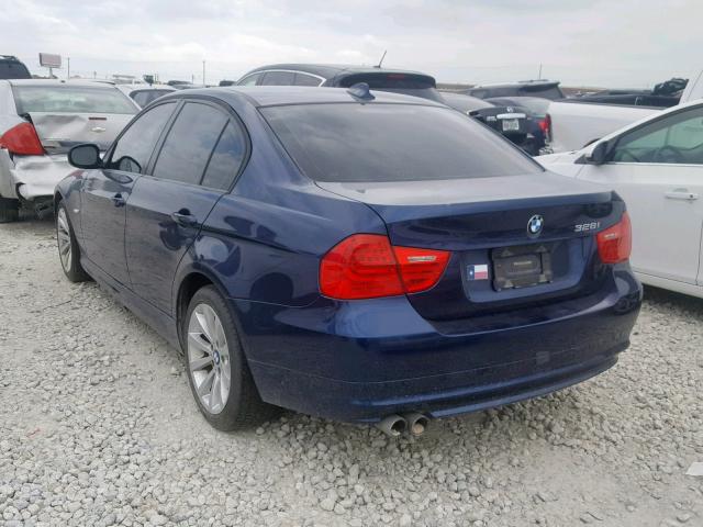 WBAPH5G59BNM82234 - 2011 BMW 328 I SULE BLUE photo 3