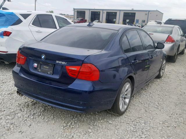 WBAPH5G59BNM82234 - 2011 BMW 328 I SULE BLUE photo 4