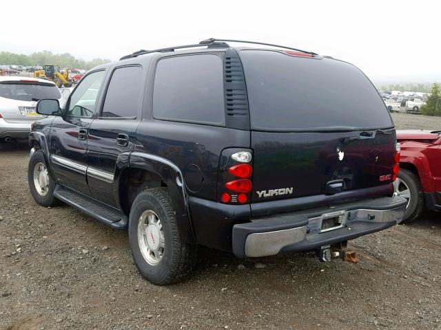 1GKEK13Z72R283290 - 2002 GMC YUKON BLACK photo 3