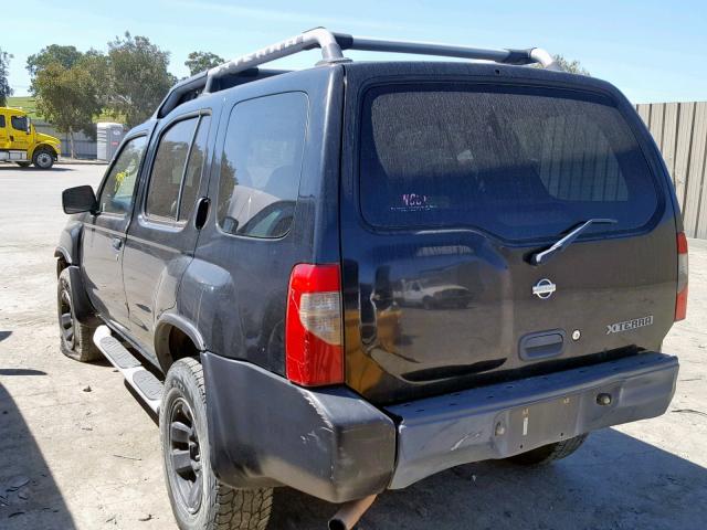 5N1DD28T72C560871 - 2002 NISSAN XTERRA XE BLACK photo 3