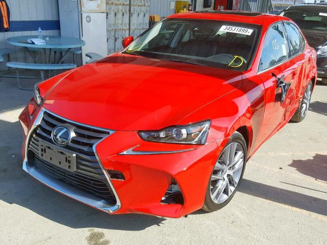 JTHBA1D23J5074507 - 2018 LEXUS IS 300 RED photo 2