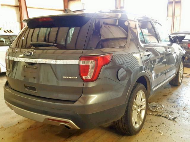 1FM5K7F84GGC54488 - 2016 FORD EXPLORER L CHARCOAL photo 4