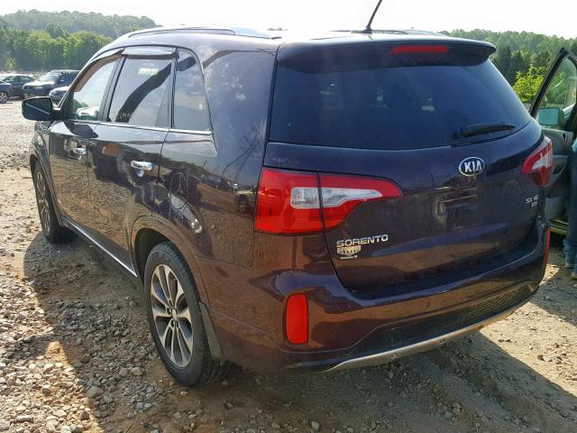 5XYKWDA70EG448640 - 2014 KIA SORENTO SX RED photo 3