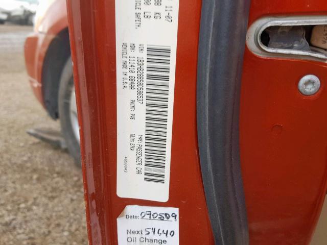 1B3HB28B58D586537 - 2008 DODGE CALIBER ORANGE photo 10