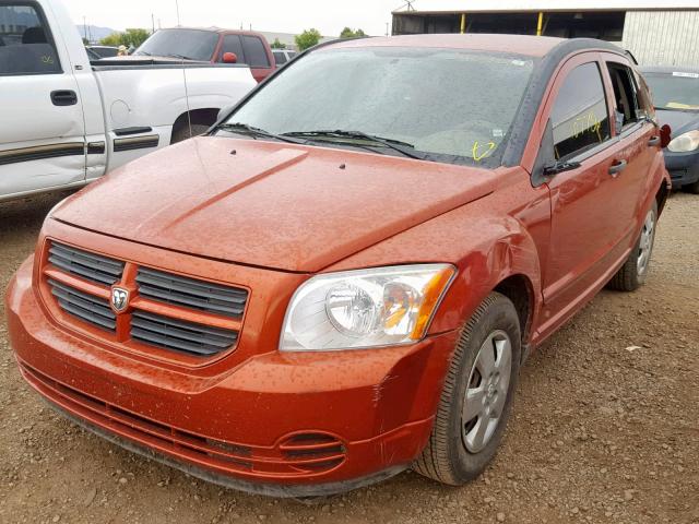 1B3HB28B58D586537 - 2008 DODGE CALIBER ORANGE photo 2