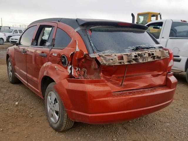 1B3HB28B58D586537 - 2008 DODGE CALIBER ORANGE photo 3