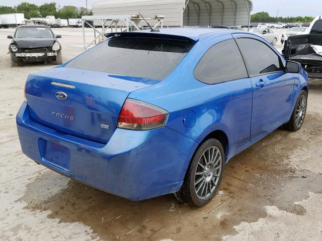 1FAHP3DN2AW147530 - 2010 FORD FOCUS SES BLUE photo 4