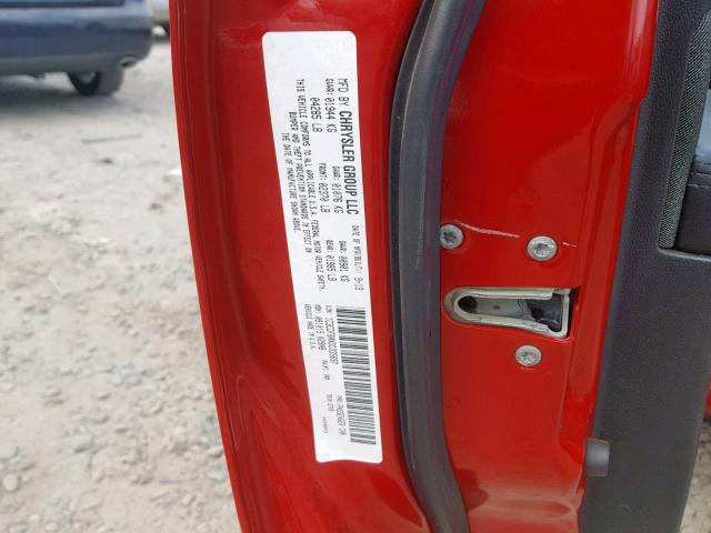 1C3CDFBAXDD335697 - 2013 DODGE DART SXT RED photo 10