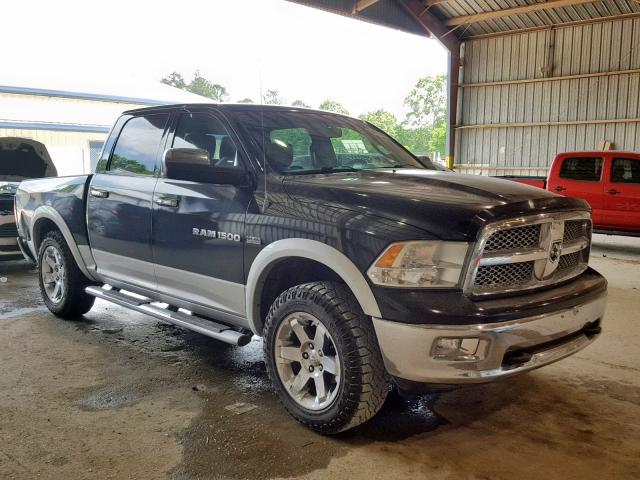 1C6RD7NT1CS344122 - 2012 DODGE RAM 1500 L BLACK photo 1