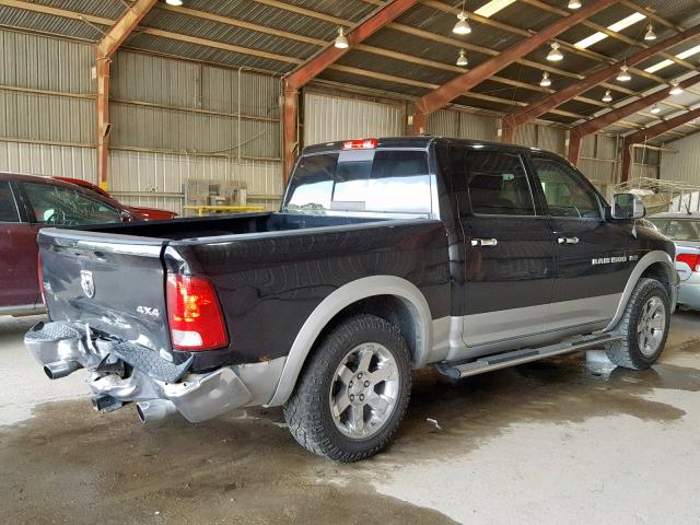 1C6RD7NT1CS344122 - 2012 DODGE RAM 1500 L BLACK photo 4