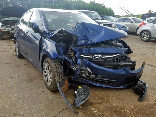 KMHCT4AE2GU044697 - 2016 HYUNDAI ACCENT SE BLUE photo 1