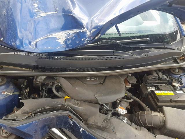 KMHCT4AE2GU044697 - 2016 HYUNDAI ACCENT SE BLUE photo 7