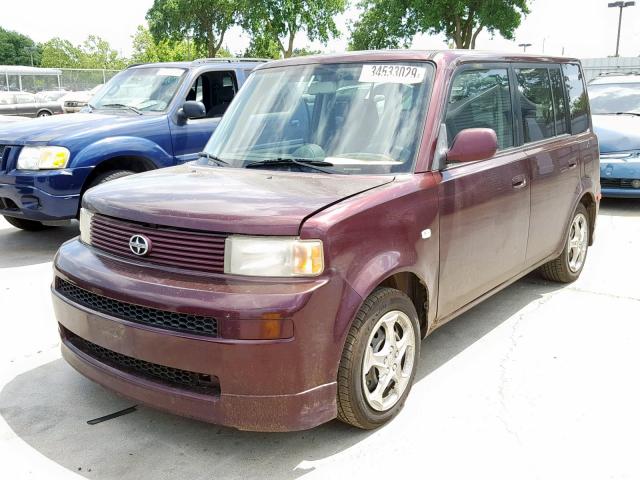 JTLKT334450213688 - 2005 TOYOTA SCION XB PURPLE photo 2