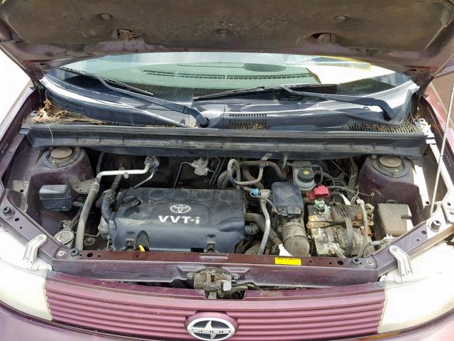 JTLKT334450213688 - 2005 TOYOTA SCION XB PURPLE photo 7