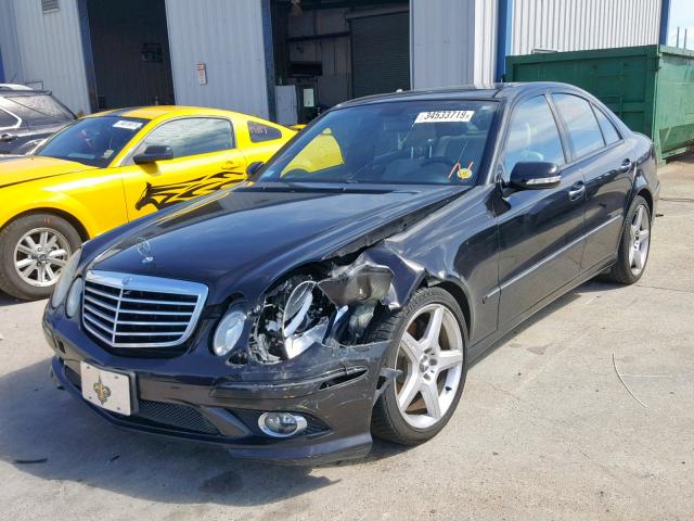 WDBUF56X67B080175 - 2007 MERCEDES-BENZ E 350 BLACK photo 2