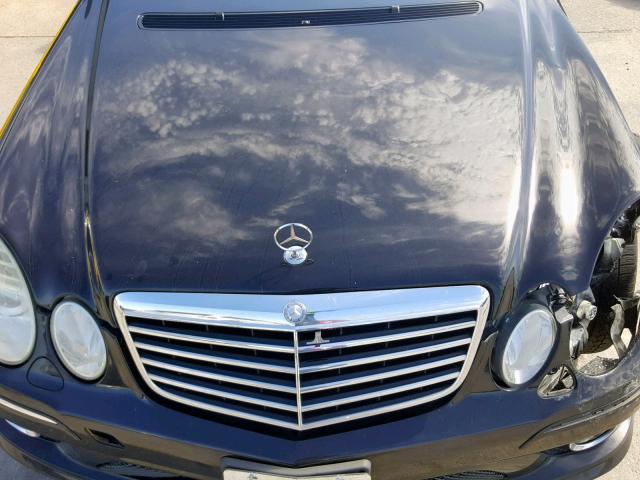 WDBUF56X67B080175 - 2007 MERCEDES-BENZ E 350 BLACK photo 7