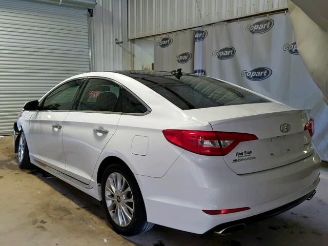 5NPE34AF2FH071302 - 2015 HYUNDAI SONATA SPO WHITE photo 3