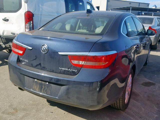 1G4PP5SK8F4184879 - 2015 BUICK VERANO BLUE photo 4