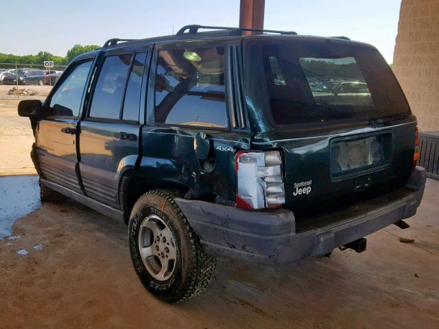 1J4GZ58S0TC218184 - 1996 JEEP GRAND CHER GREEN photo 3