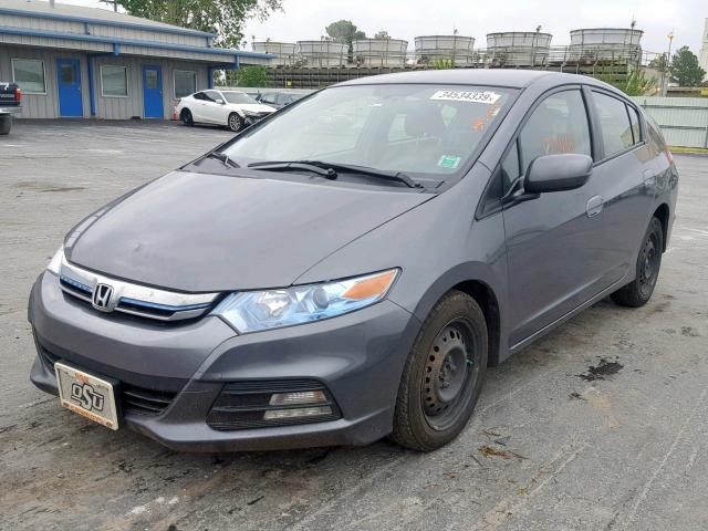 JHMZE2H5XCS004262 - 2012 HONDA INSIGHT LX GRAY photo 2