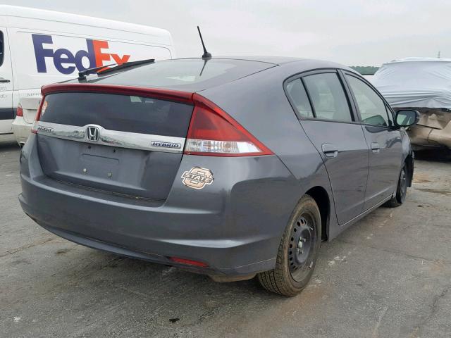 JHMZE2H5XCS004262 - 2012 HONDA INSIGHT LX GRAY photo 4