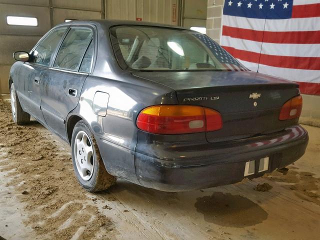 1Y1SK52851Z408036 - 2001 CHEVROLET GEO PRIZM BLACK photo 3