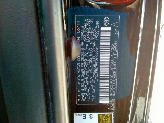 JTKJF5C75F3092246 - 2015 TOYOTA SCION TC შავი ფოტო 10