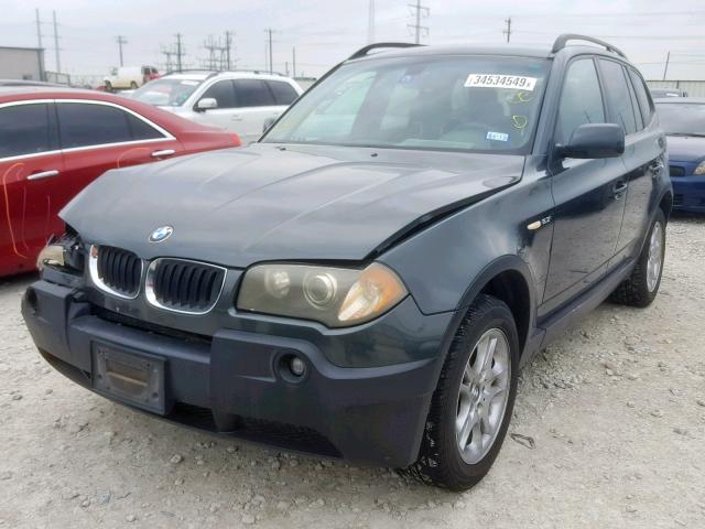 WBXPA73464WB26763 - 2004 BMW X3 2.5I GREEN photo 2