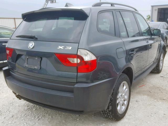 WBXPA73464WB26763 - 2004 BMW X3 2.5I GREEN photo 4