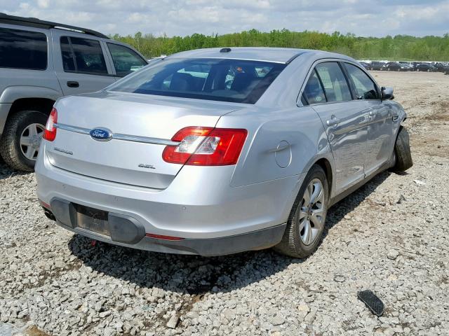 1FAHP2EW4CG123437 - 2012 FORD TAURUS SEL SILVER photo 4