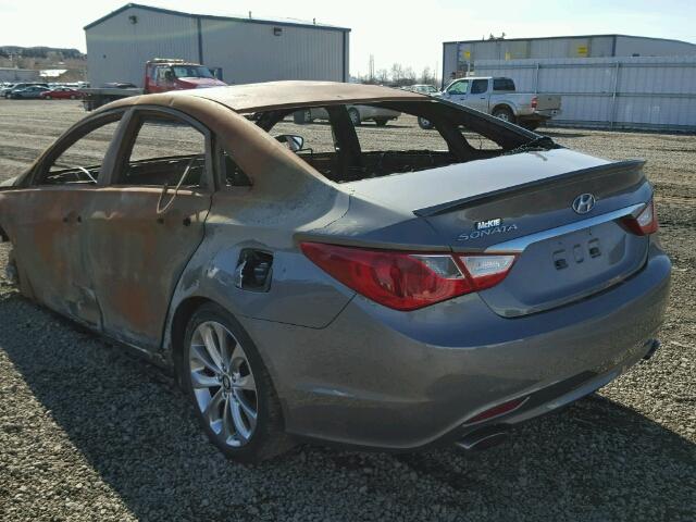 5NPEC4AC4CH430666 - 2012 HYUNDAI SONATA SE/ BLACK photo 3