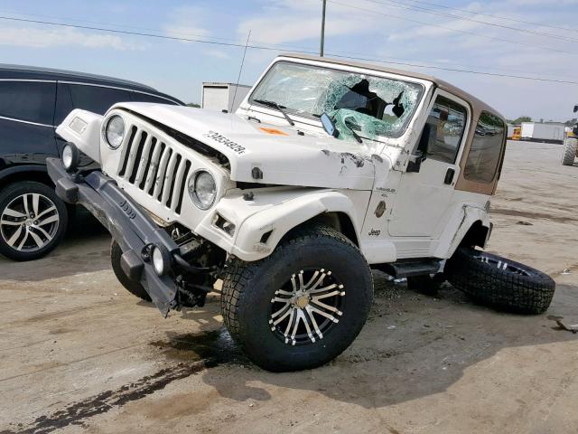 1J4FA59SX1P356726 - 2001 JEEP WRANGLER / WHITE photo 2