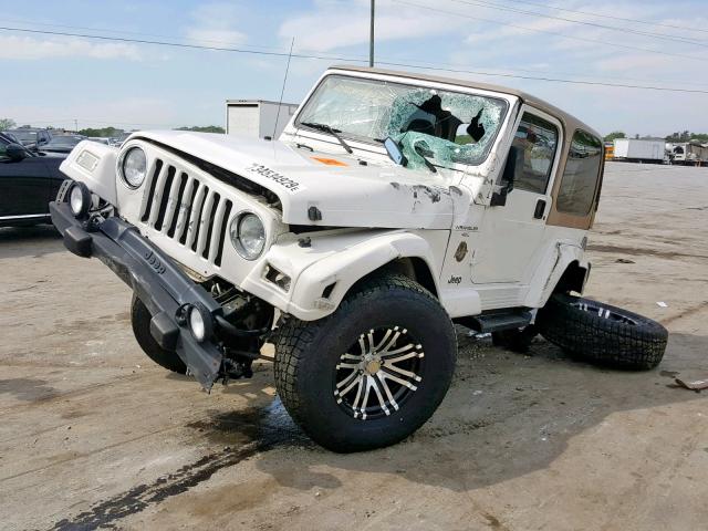 1J4FA59SX1P356726 - 2001 JEEP WRANGLER / WHITE photo 9