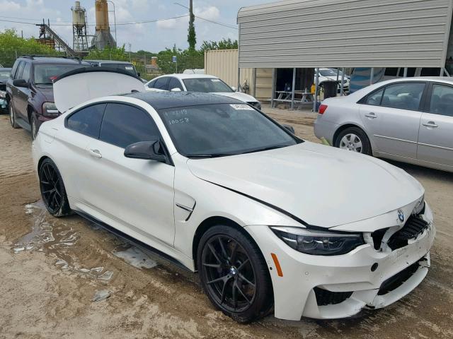 WBS4Y9C54JAC87386 - 2018 BMW M4 WHITE photo 1