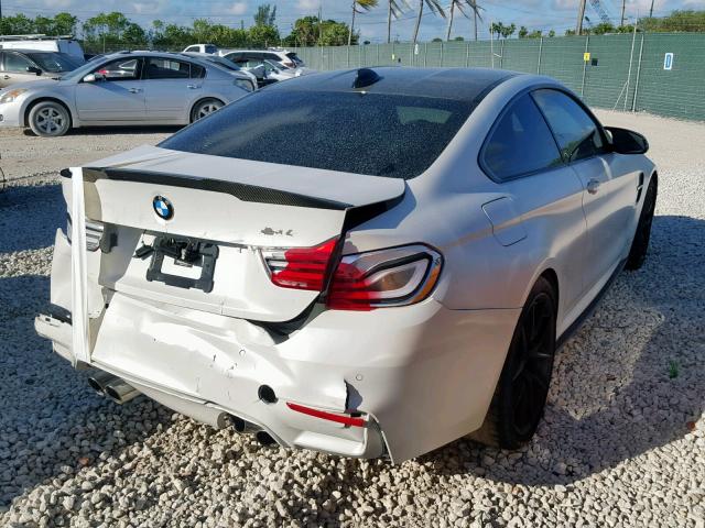 WBS4Y9C54JAC87386 - 2018 BMW M4 WHITE photo 4